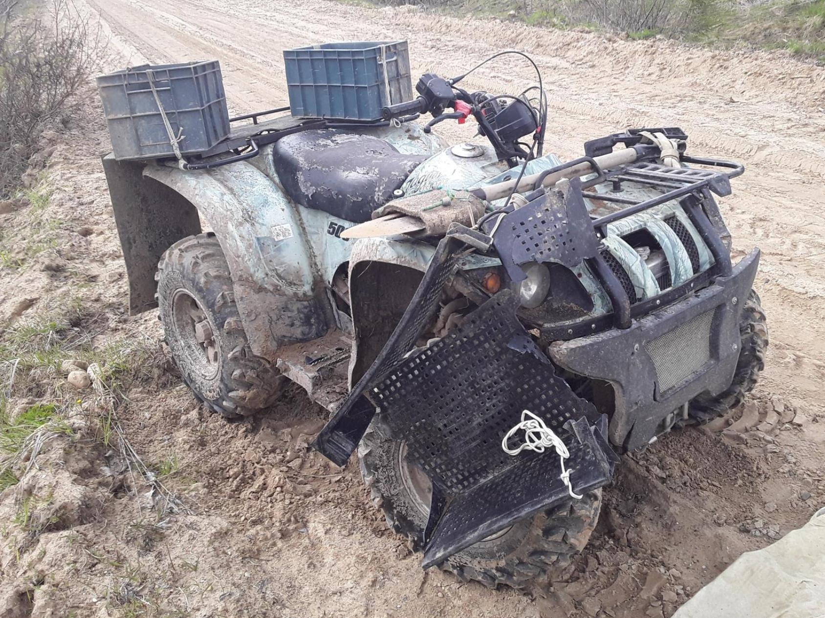 В Шенкурском районе пьяный мужчина погиб, попав в аварию на квадроцикле