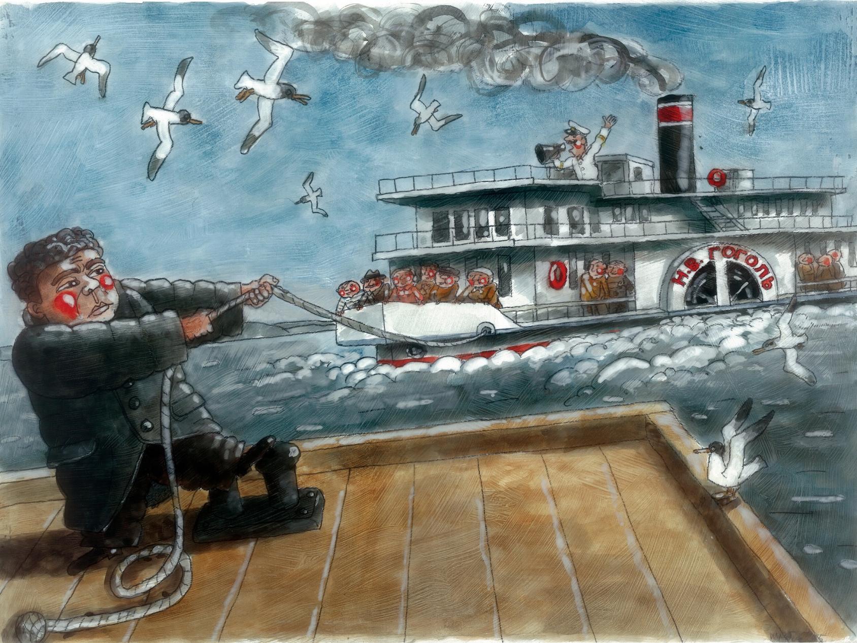 Иллюстрация Дмитрия Трубина к книге «Шуль-богатырь»